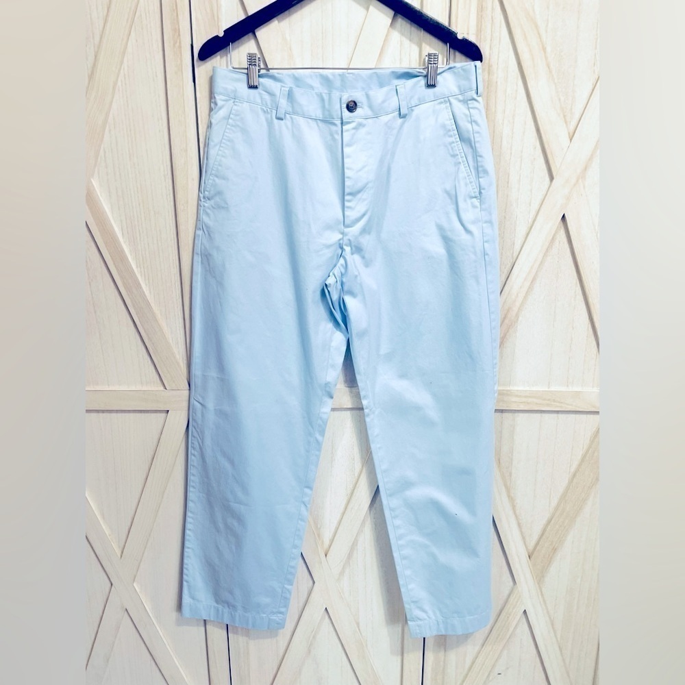 346 Brook Brothers Pastel Blue Chino Preppy‎ Ivy League Pants 34/30